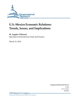 US-Mexico Economic Relations