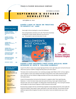 September & October Newsletter