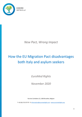 How the EU Migration Pact Disadvantages Both Italy and Asylum Seekers