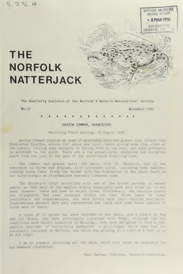 The Norfolk Natterjack of the NNNS