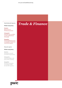 Trade & Finance, Winter 2013/2014