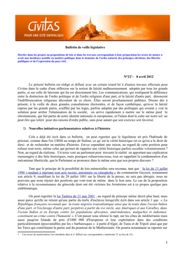 Bulletin De Veille N°22