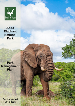 Addo Elephant National Park Park Management Plan