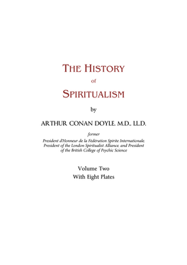 The History Spiritualism