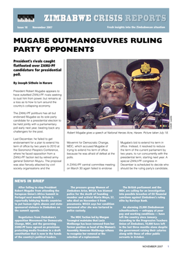 Zimbabwe Crisis Reports Issue 18