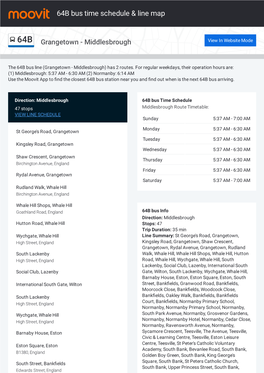 64B Bus Time Schedule & Line Route