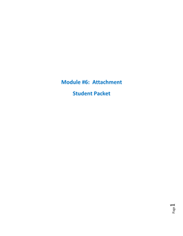 Attachment Student Packet