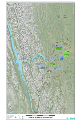 Proposed Site C Dam, Reservoir Area and Transmission Corridor Existing Transmission Corridor