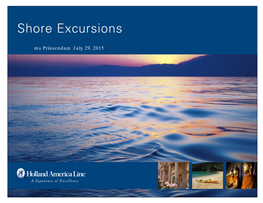 Shore Excursions