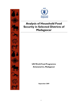 Analysis of Household Food Security in Selected Districts of Madagascar