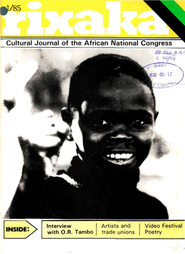 Cultural Journal of the African National Congress