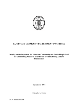 Family and Community Development Committee