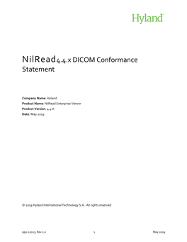 DICOM Conformance Statement