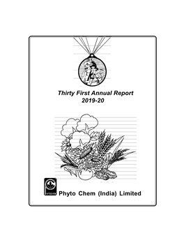 Thirty First Annual Report 2019-20 Phyto Chem (India) Limited
