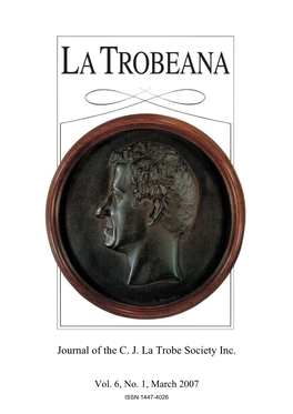 Journal of the C. J. La Trobe Society Inc