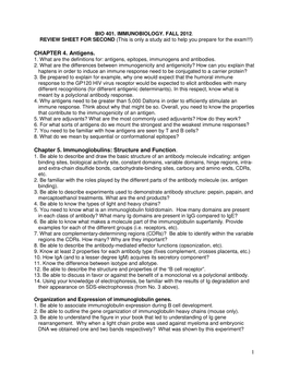 1 CHAPTER 4. Antigens. Chapter 5. Immunoglobulins