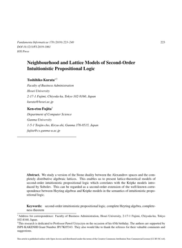 Neighbourhood and Lattice Models of Second-Order Intuitionistic Propositional Logic