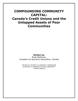 Canada's Credit Unions and the Untapped Assets
