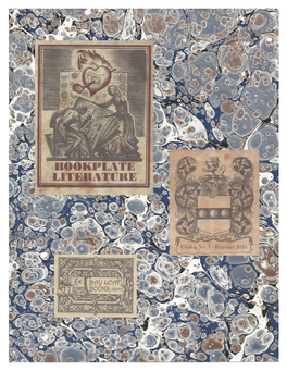 Bookplate Literature ~ February 2016