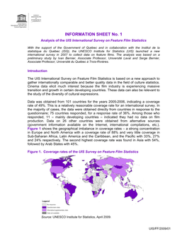 Analysis of the UIS International Survey on Feature Film Statistics