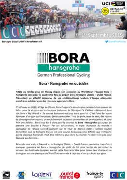 Bora - Hansgrohe En Outsider