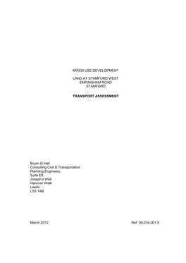 Transport Assessment