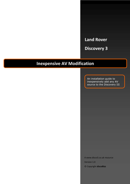 Land Rover Discovery 3