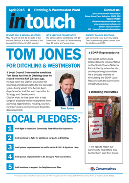 April 2015 Ditchling & Westmeston Ward