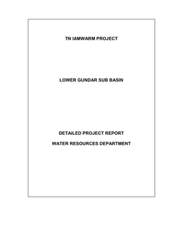 Tn Iamwarm Project Lower Gundar Sub Basin Detailed