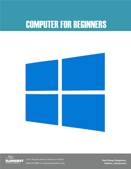 Computers for Beginners Handout