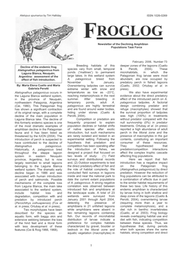 FROGLOG Newsletter of the Declining Amphibian Populations Task Force