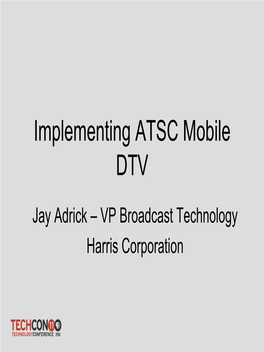 ATSC M/H Station Implementation