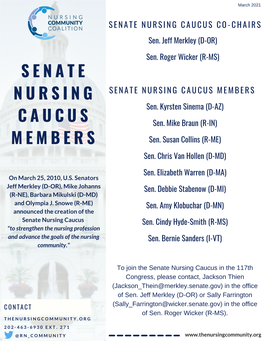 Senate and House Nursing Caucus