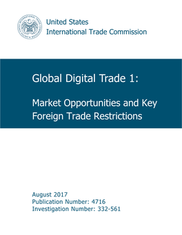 Market Opportunities and Key Foreign Trade Restrictions