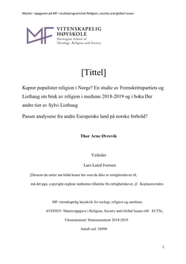 Ideanalyse - Samfunnsvitenskapelig Tekstanalyse – Teori 16