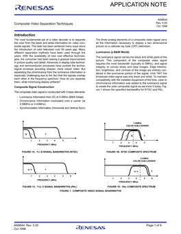 AN9644: Composite Video Separation Techniques