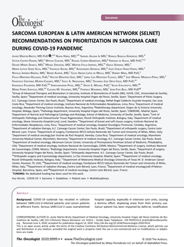 Sarcoma European & Latin American Network (Selnet