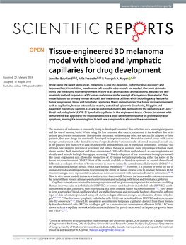 Tissue-Engineered 3D Melanoma Model with Blood and Lymphatic