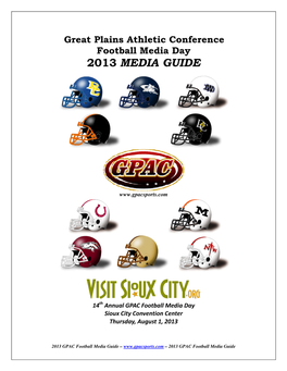 2013 Media Guide