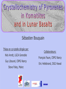 Spinifex Komatiites Analytical Study