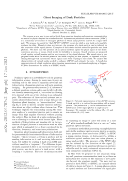 Ghost Imaging of Dark Particles