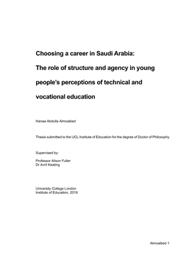 Choosing a Career in Saudi Arabia