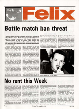 Felix Issue 758, 1987