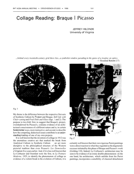 Collage Reading: Braque I Picasso