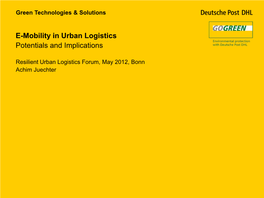 Power Point® Templates for Deutsche Post DHL Group