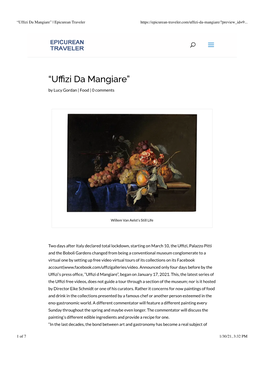 Uffizi Da Mangiare