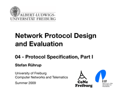 Network Protocol Design and Evaluation