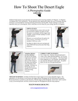 How to Shoot the Desert Eagle a Photographic Guide