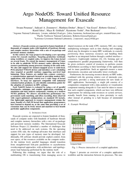 Argo Nodeos: Toward Unified Resource Management for Exascale