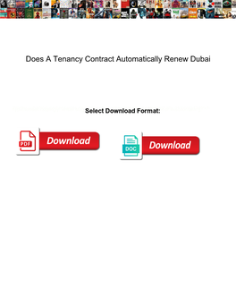 Does a Tenancy Contract Automatically Renew Dubai